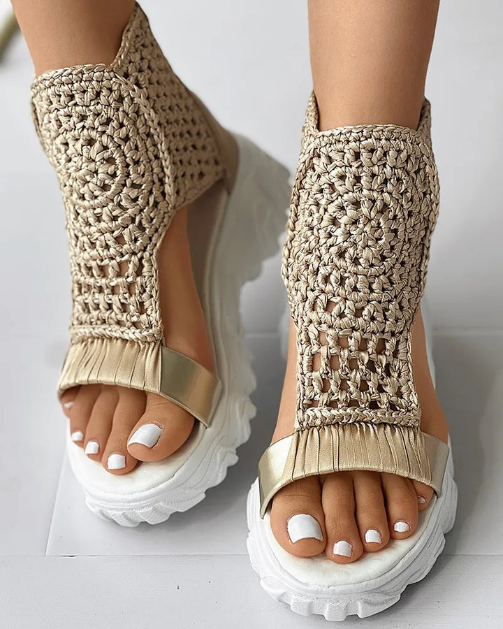 Amaya | Boho Knit Sandals