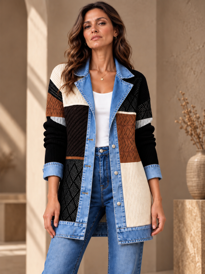 Amy | Manteau côtelé élégant pour femme