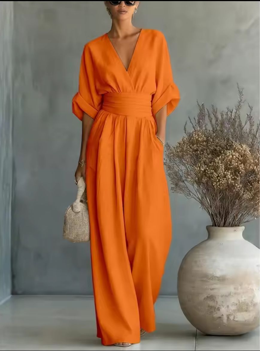 Rachele | Elegant wide-leg jumpsuit