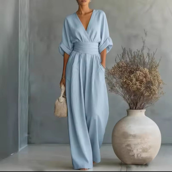 Rachele | Elegant wide-leg jumpsuit