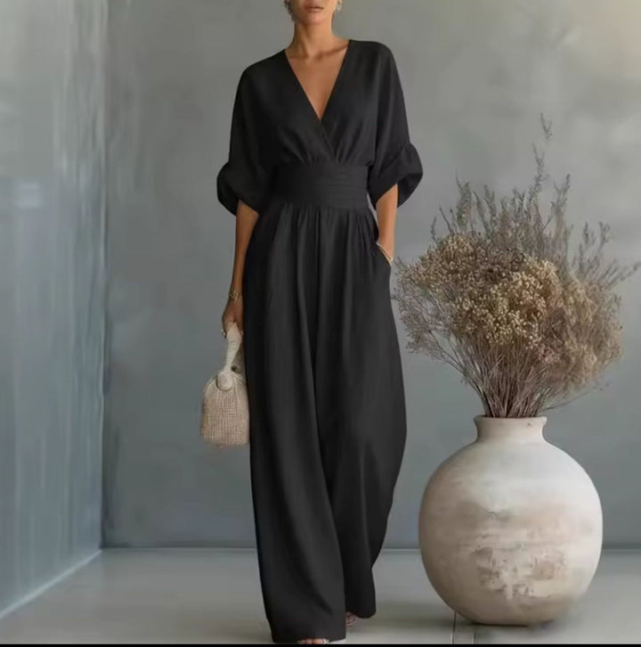 Rachele | Elegant wide-leg jumpsuit
