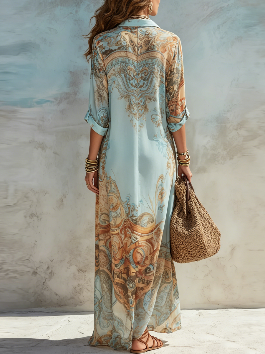 Valentina | Mediterranean Shirt Dress