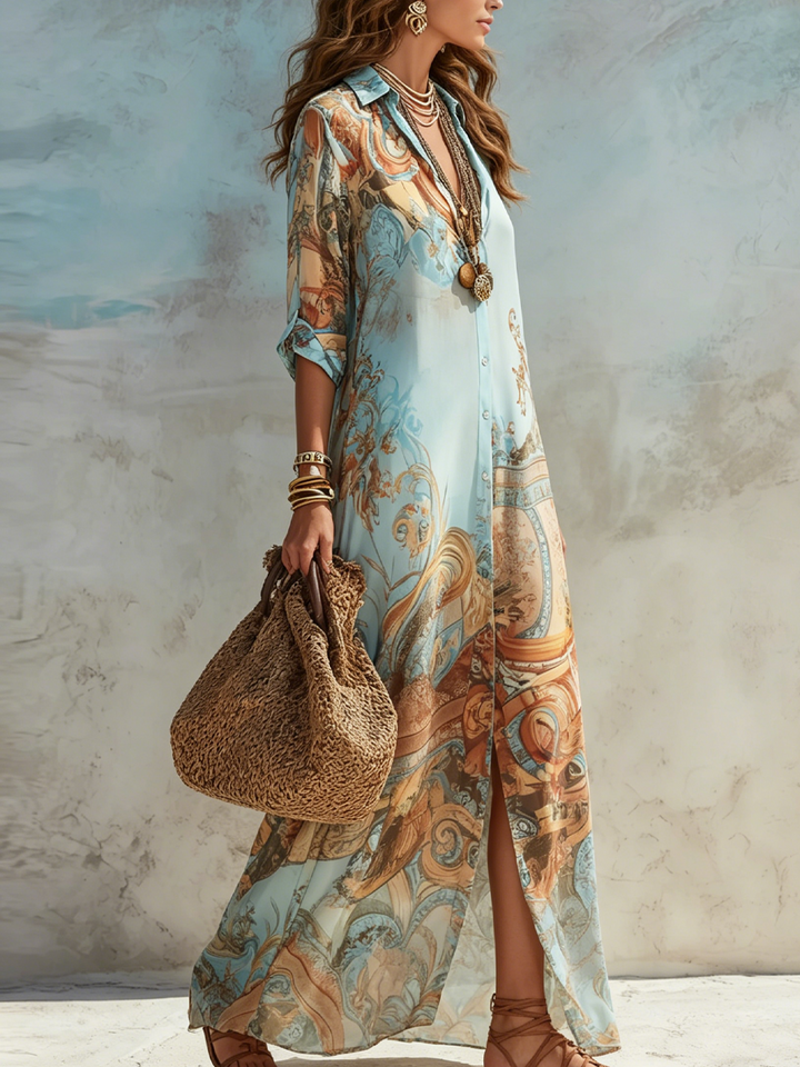 Valentina | Mediterranean Shirt Dress