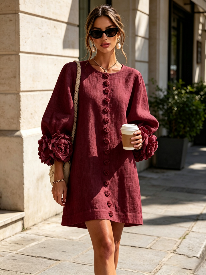 Simona |  Button-Down Mini Dress