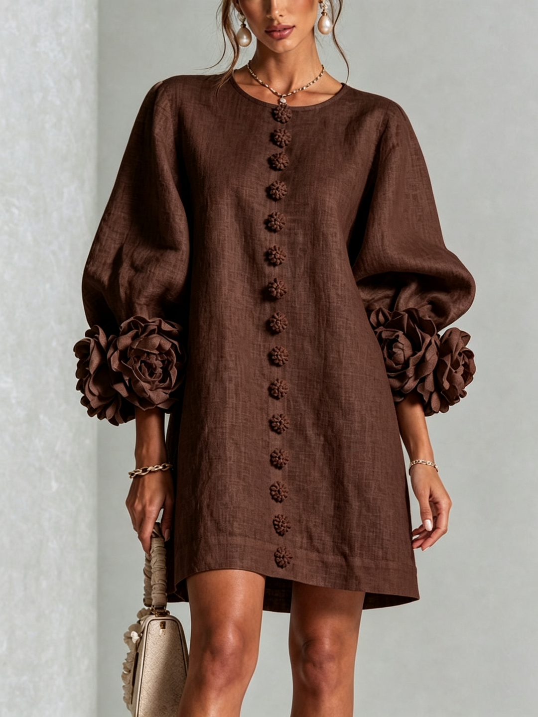 Simona |  Button-Down Mini Dress