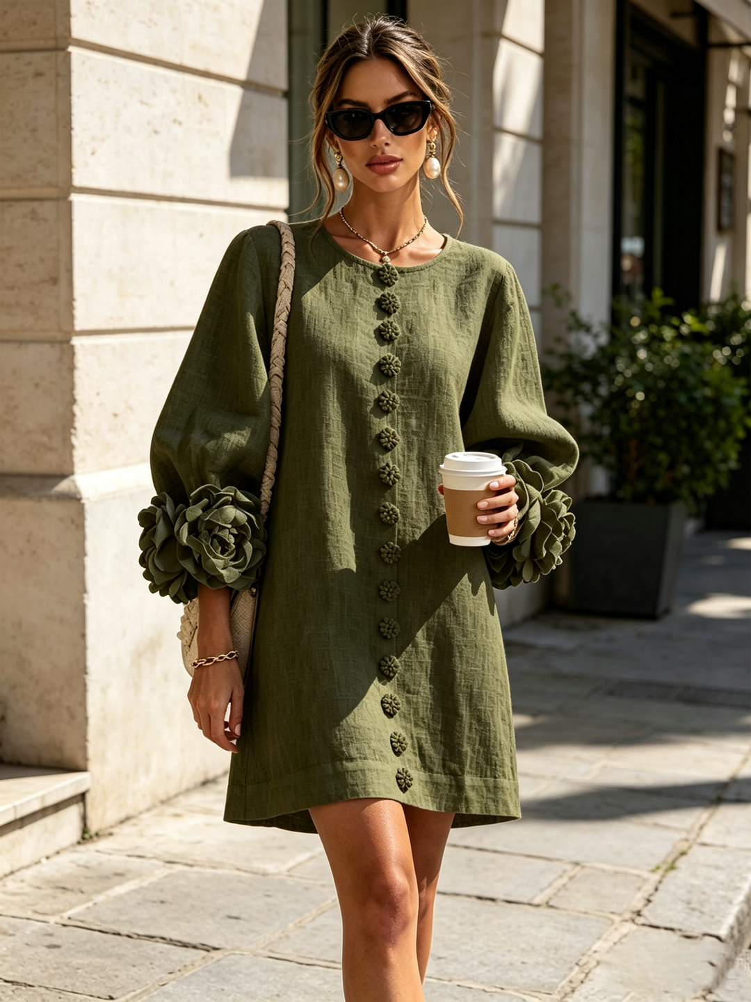 Simona |  Button-Down Mini Dress