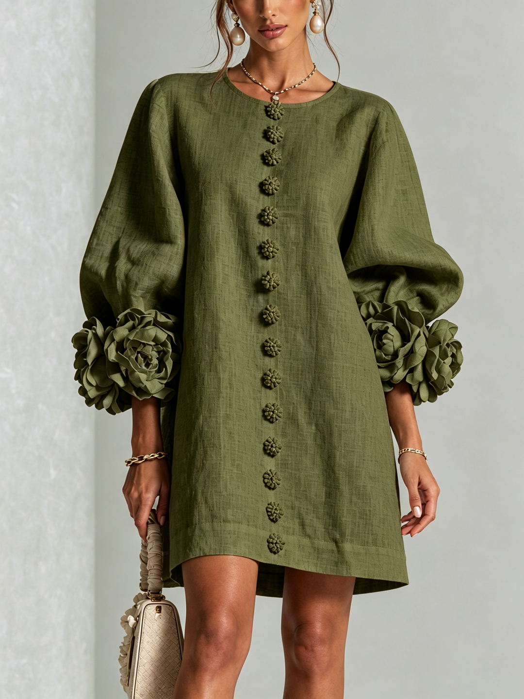 Simona |  Button-Down Mini Dress
