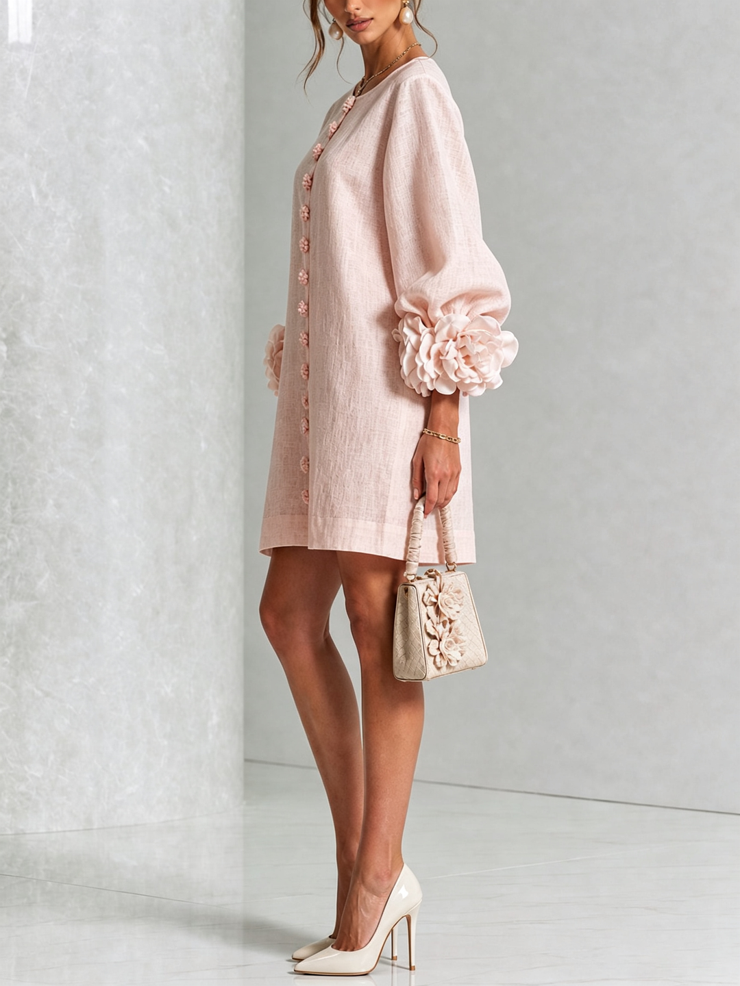 Simona |  Button-Down Mini Dress