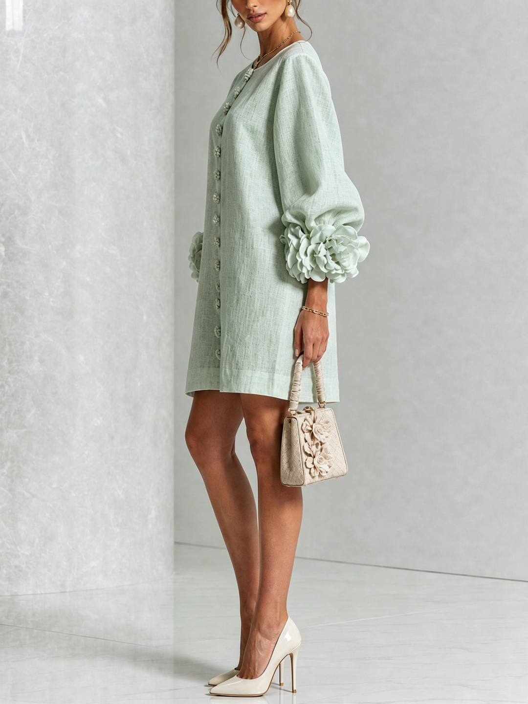 Simona |  Button-Down Mini Dress