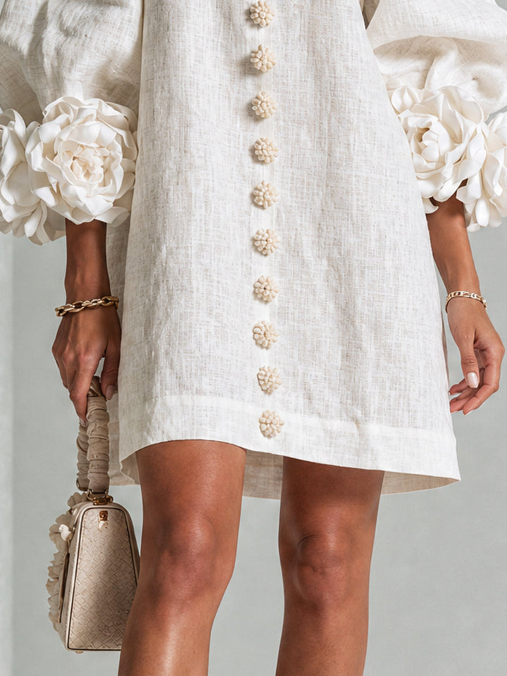 Simona |  Button-Down Mini Dress