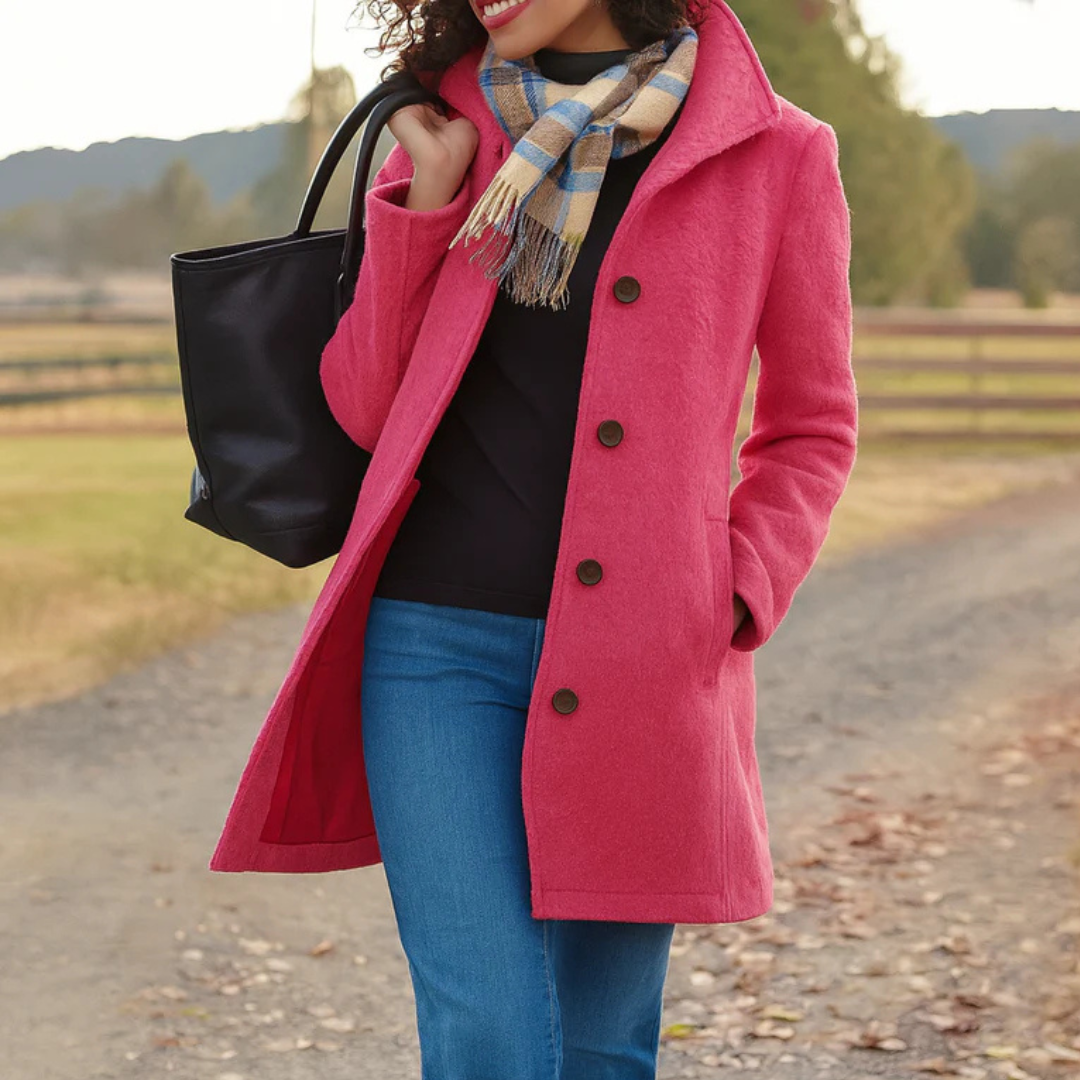 Manon | Manteau en drap avec écharpe offerte
