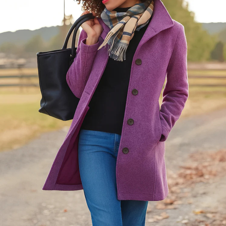 Manon | Manteau en drap avec écharpe offerte