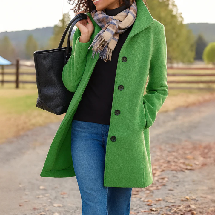 Manon | Manteau en drap avec écharpe offerte