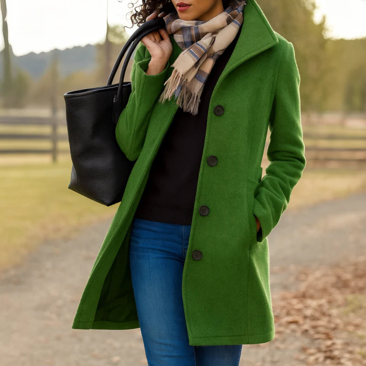 Manon | Manteau en drap avec écharpe offerte