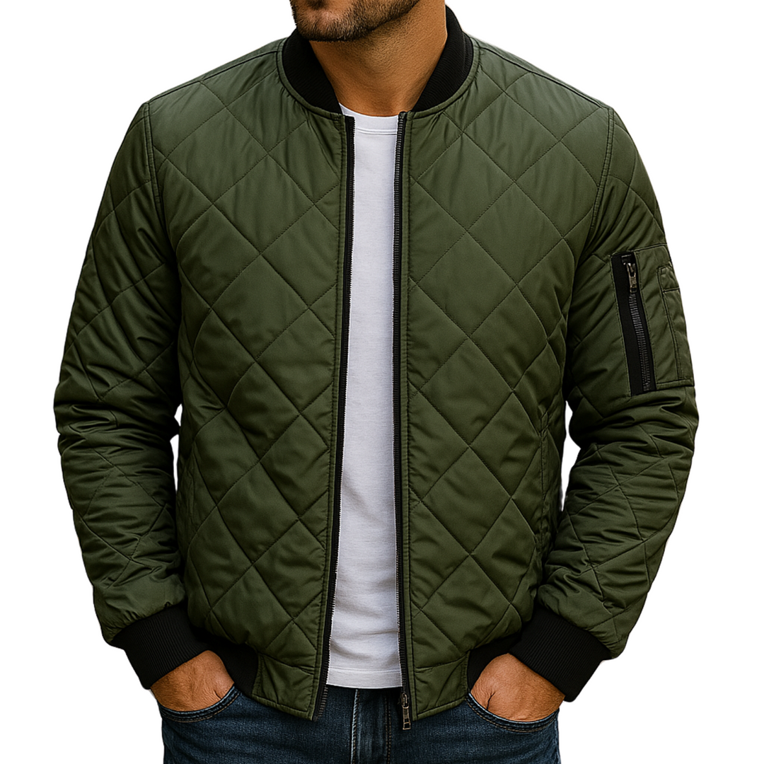 Lapo | Diamond-pattern cotton jacket