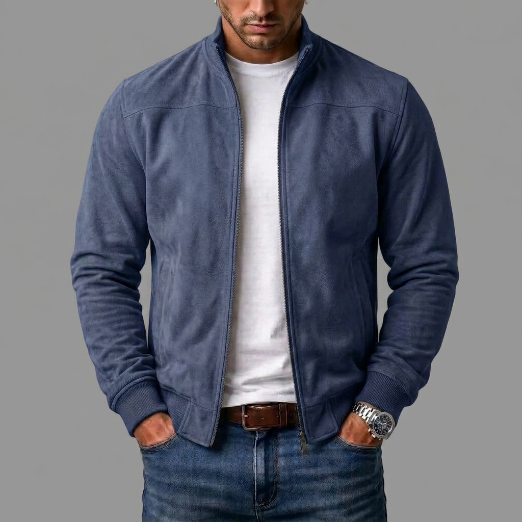 porter | Suede bomber jacket