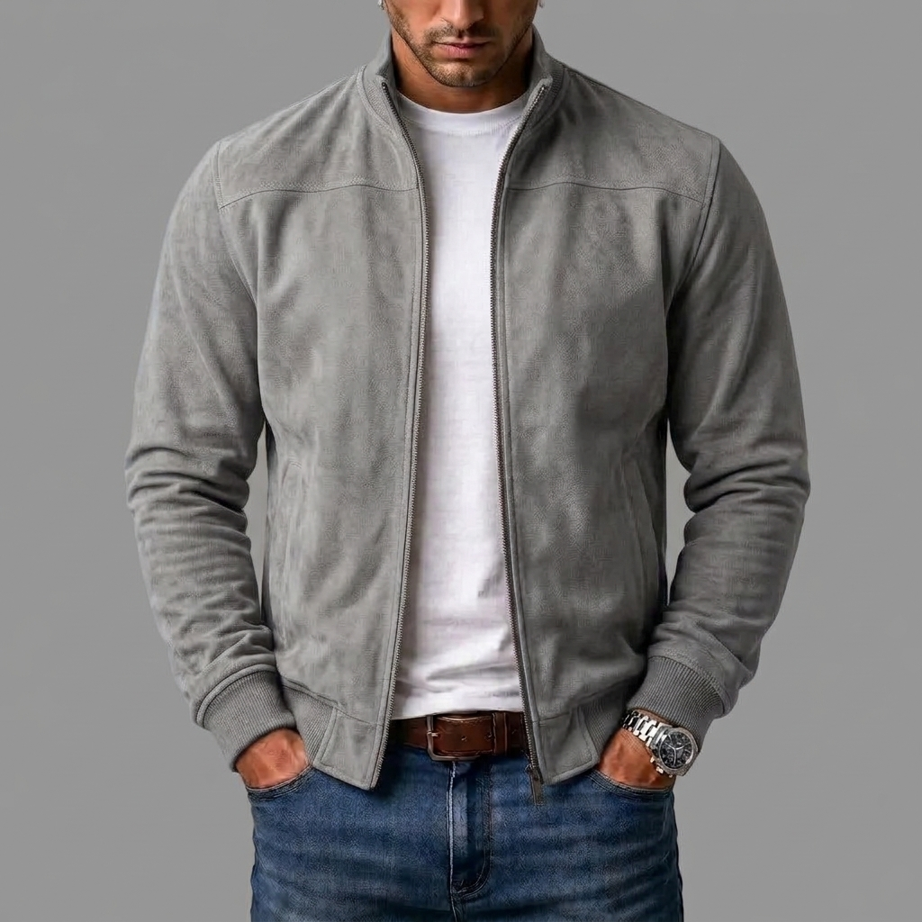 porter | Suede bomber jacket