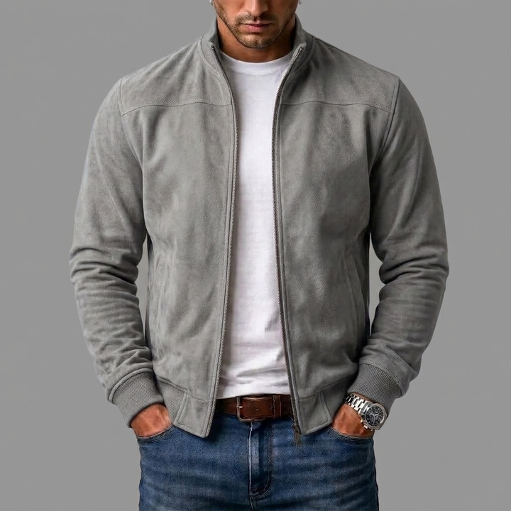 porter | Suede bomber jacket
