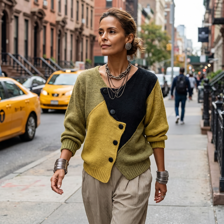Heidi | Color-Block Knit Sweater