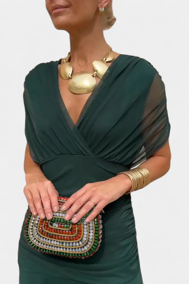Margot | Draped wrap dress