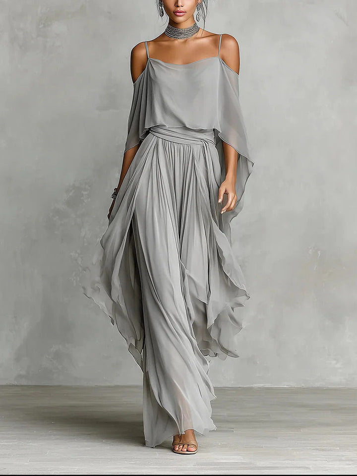 Tania | Grey two-piece fluid set