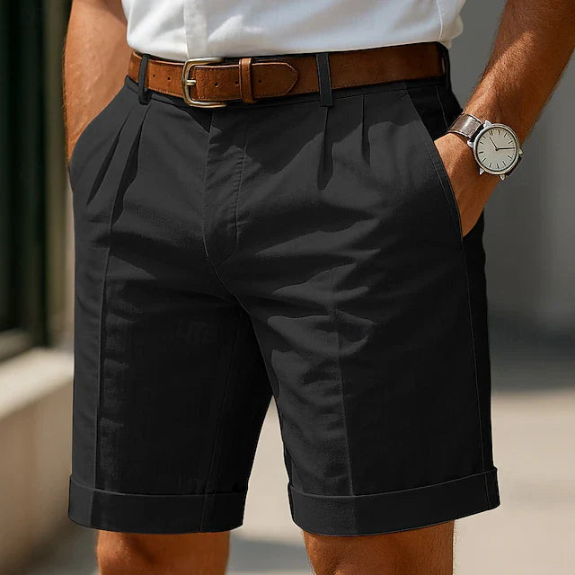 Michele | Pleated summer Bermuda shorts