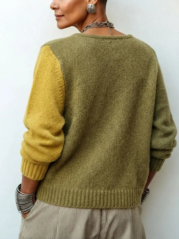 Heidi | Color-Block Knit Sweater