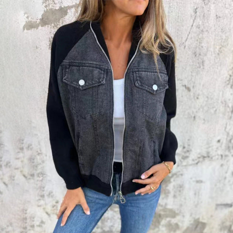 Avery |  Women's zip-up denim jacket