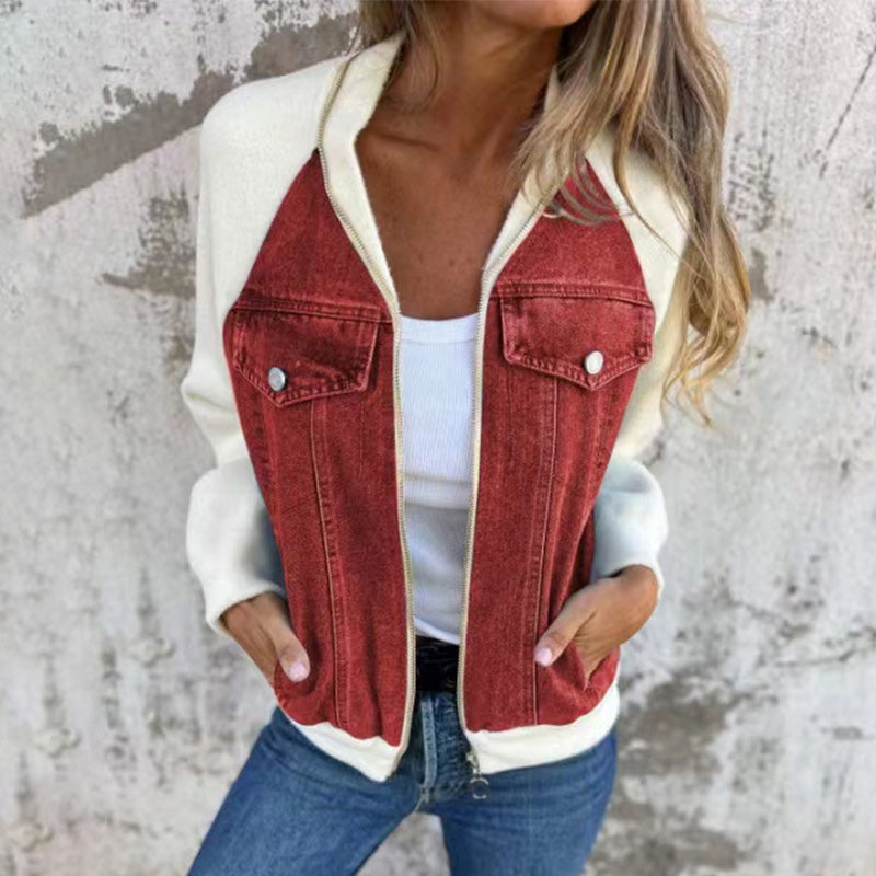 Avery |  Women's zip-up denim jacket