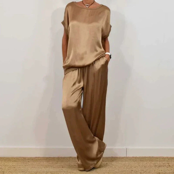 Zoe | Elegant Satin Two-Piece Set