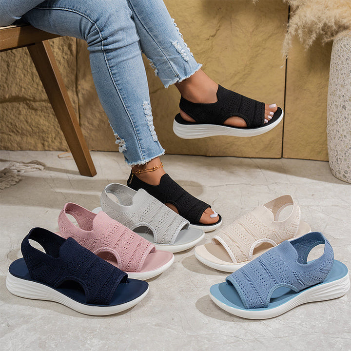 Luisa | Women's platform sandals in breathable material