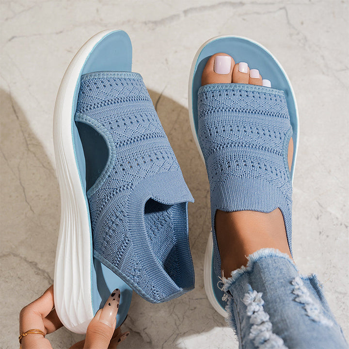 Luisa | Women's platform sandals in breathable material