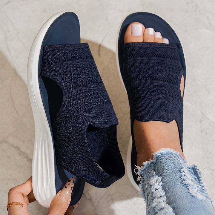 Luisa | Women's platform sandals in breathable material