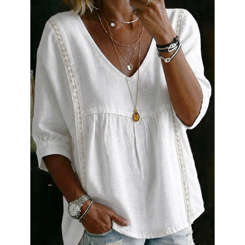 Jessica | Women's casual V-neck lace top