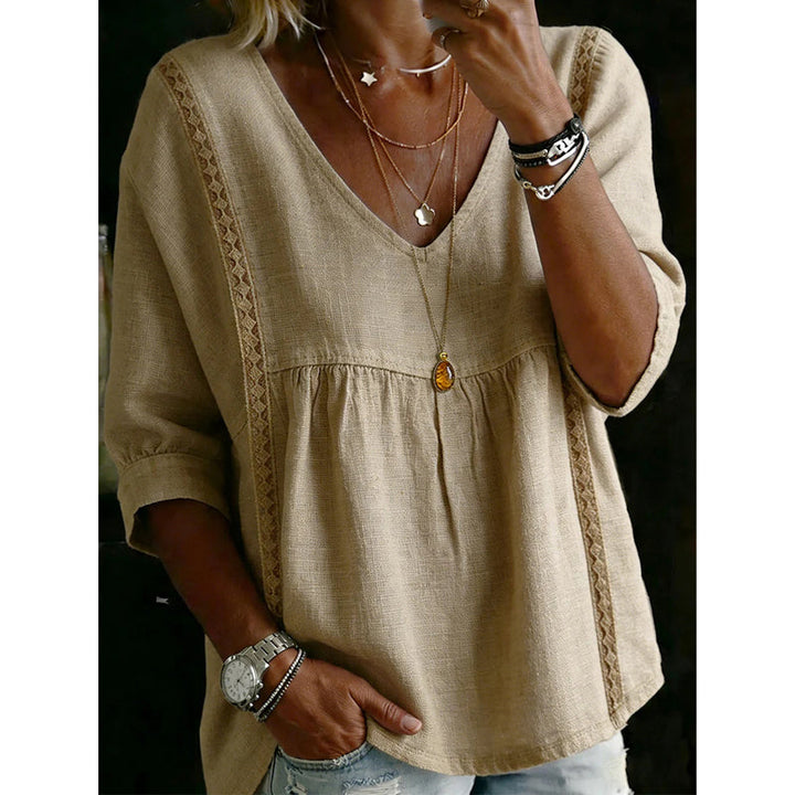 Jessica | Women's casual V-neck lace top