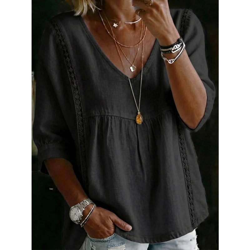 Jessica | Women's casual V-neck lace top