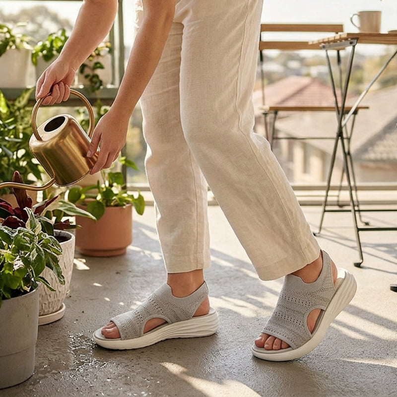 Luisa | Women's platform sandals in breathable material