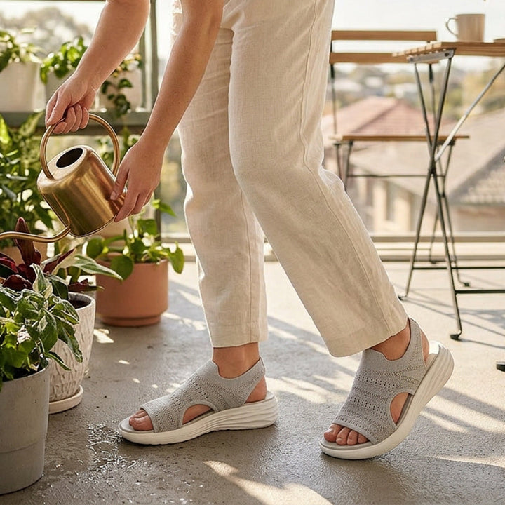 Luisa | Women's platform sandals in breathable material