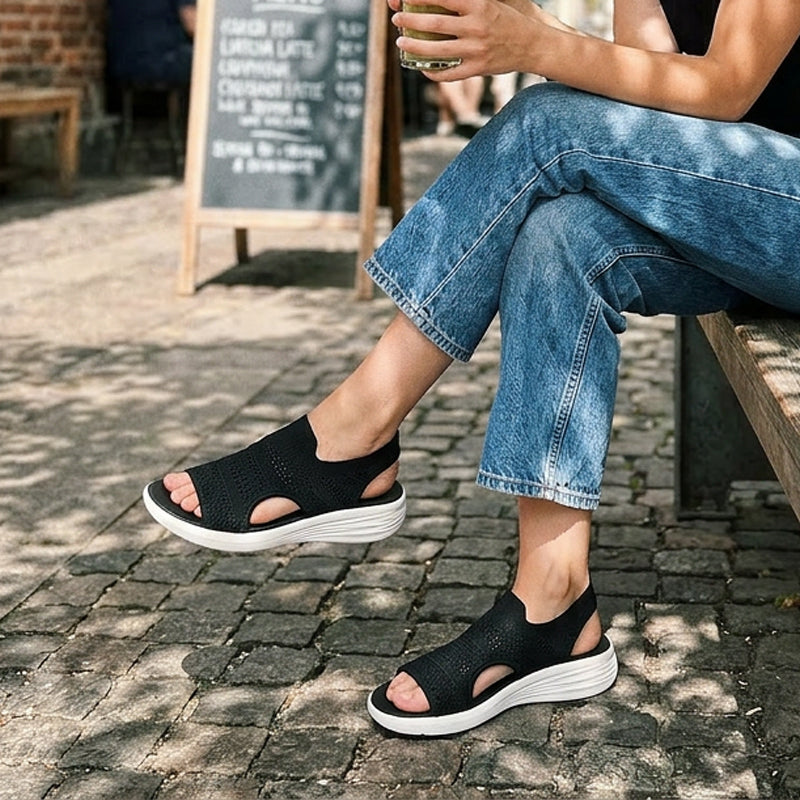 Luisa | Women's platform sandals in breathable material