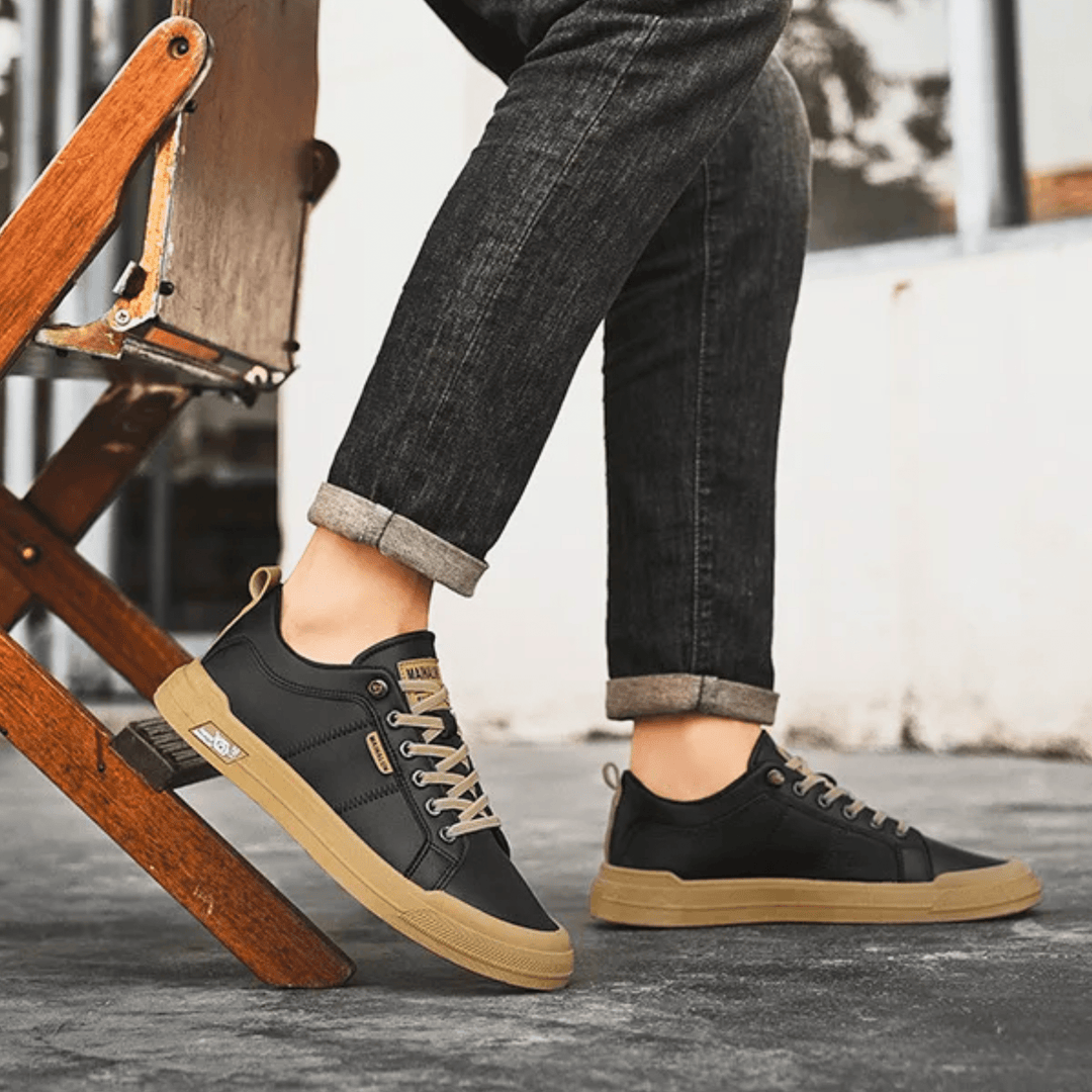 Daniele |  LEATHER TRAINERS