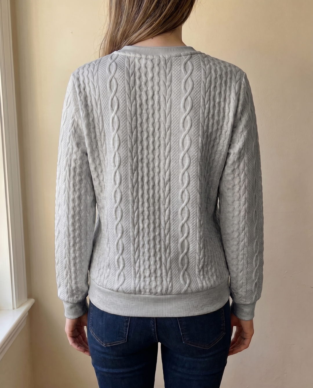 NAZARENA | TEXTURED ZIPPER SWEATSHIRT