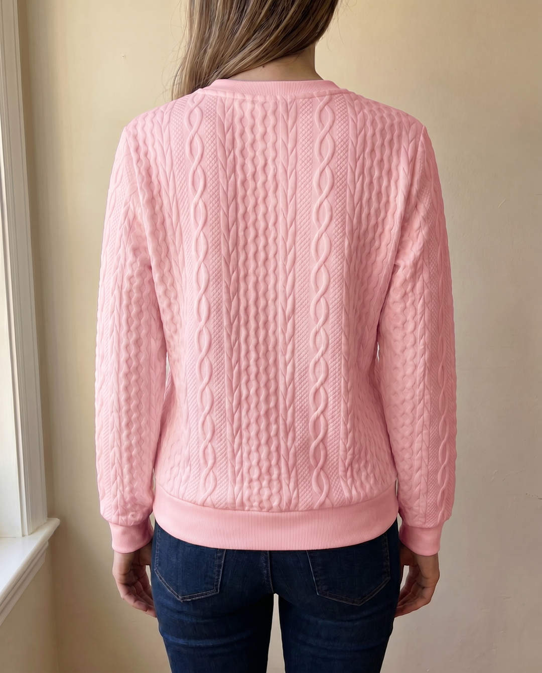 NAZARENA | TEXTURED ZIPPER SWEATSHIRT