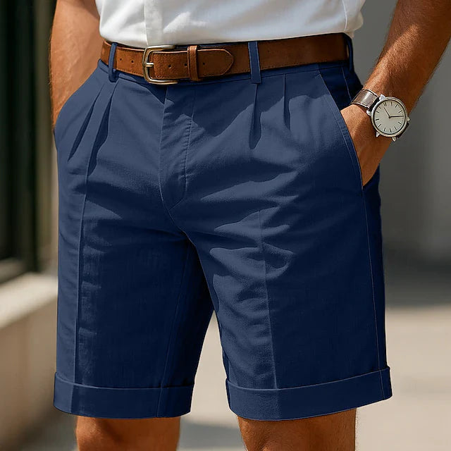 Michele | Pleated summer Bermuda shorts